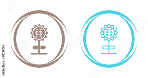 Sunflower Vector Icon