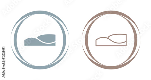 Sand dunes Vector Icon