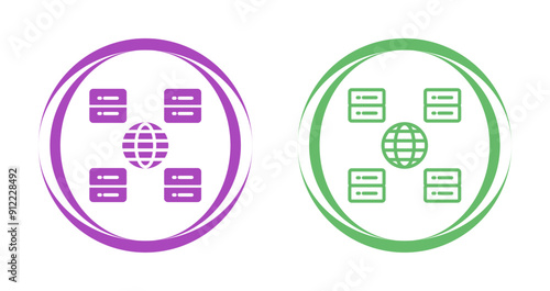 Content Delivery Network Vector Icon
