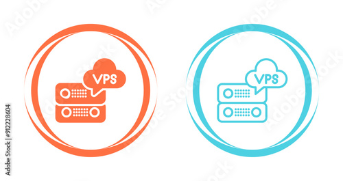 VPS Hosting Vector Icon