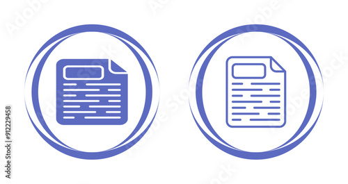 Page Facing Up Vector Icon