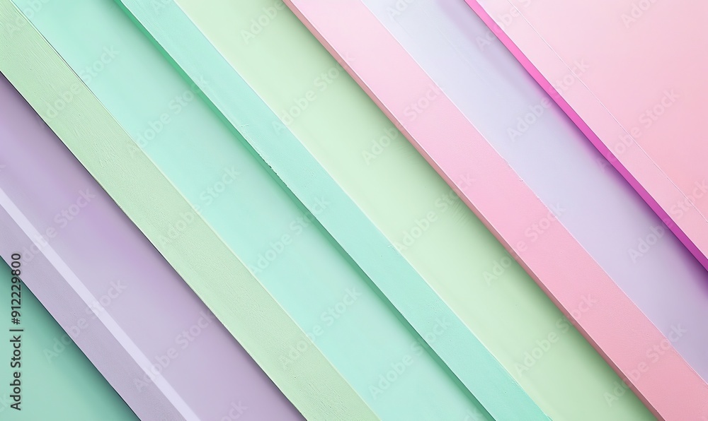 Fototapeta premium Colorful soft pastel paper background. Flat lay, top view.