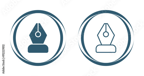 Black Nib Vector Icon