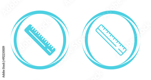 Straight Ruler Vector Icon