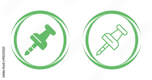 Pushpin Vector Icon