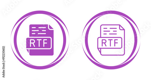 RTF Vector Icon