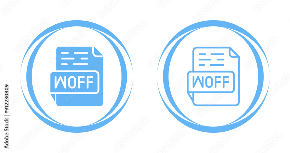 WOFF Vector Icon WOFF Vector Icon