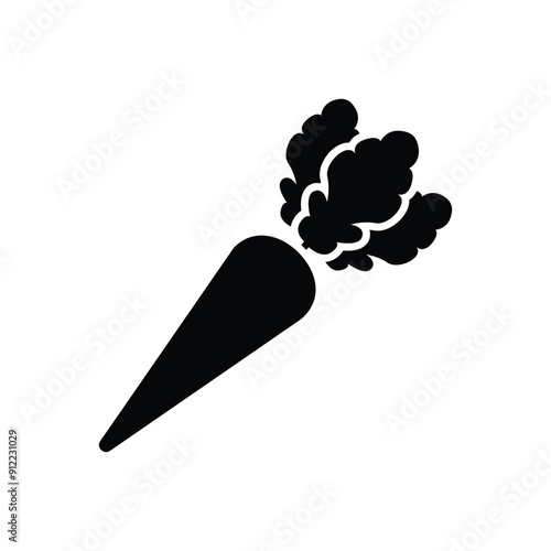 White Radish vector icon photo