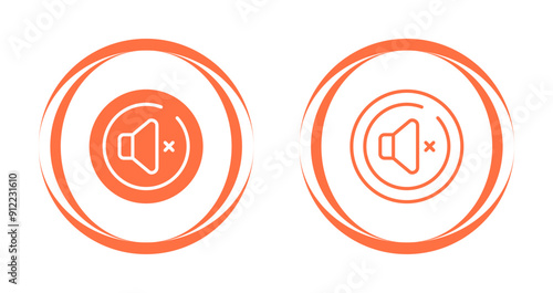 Mute Circle Vector Icon