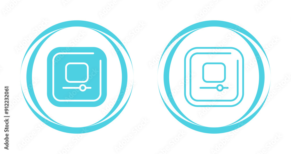 Video Stop Square Vector Icon Video Stop Square Vector Icon