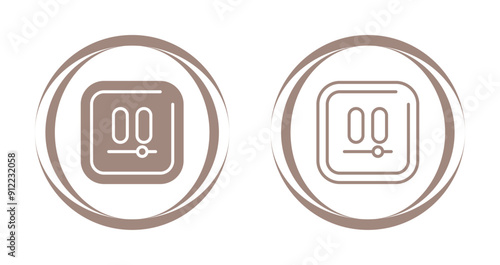 Video Pause Square Vector Icon