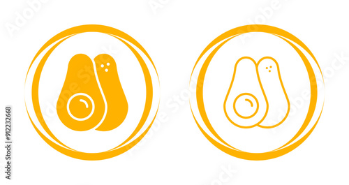 Avocado Vector Icon