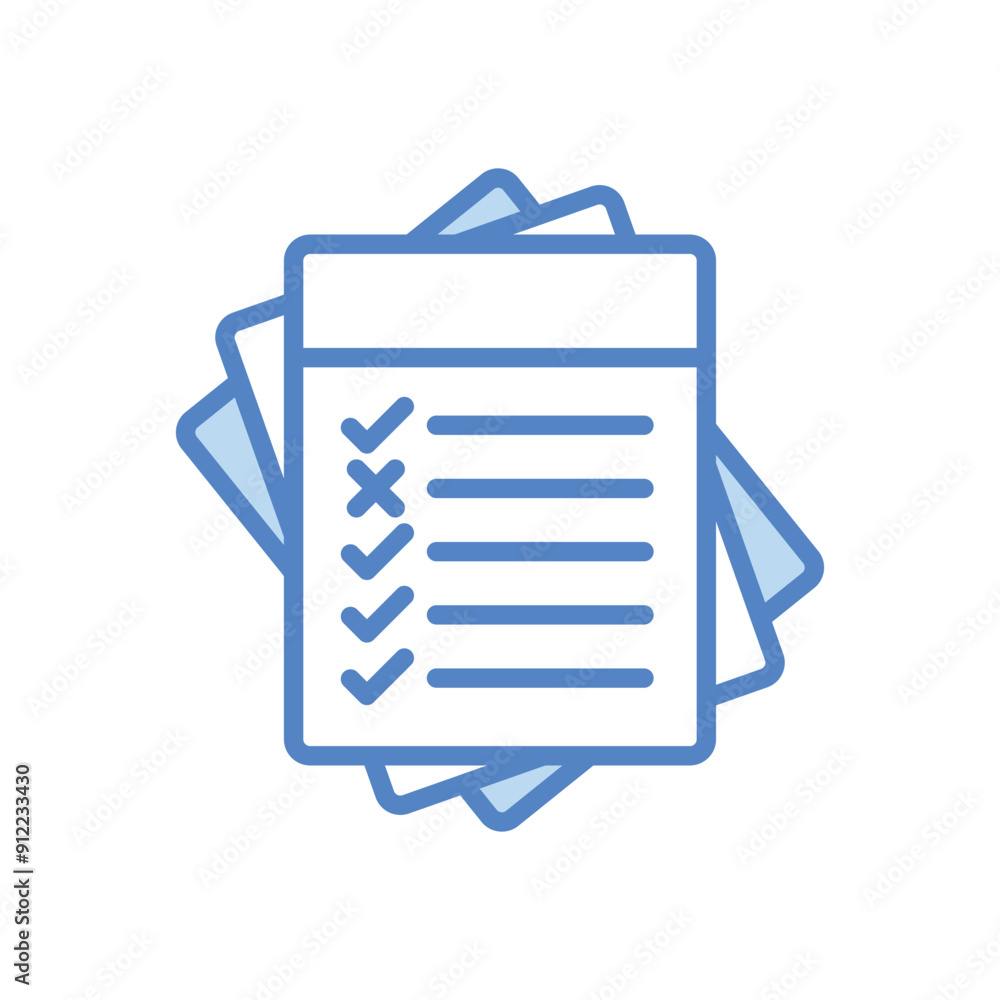 Ballot Paper vector icon Ballot Paper vector icon