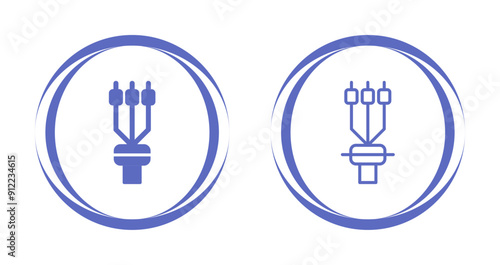 Cable Termination Sleeve Vector Icon