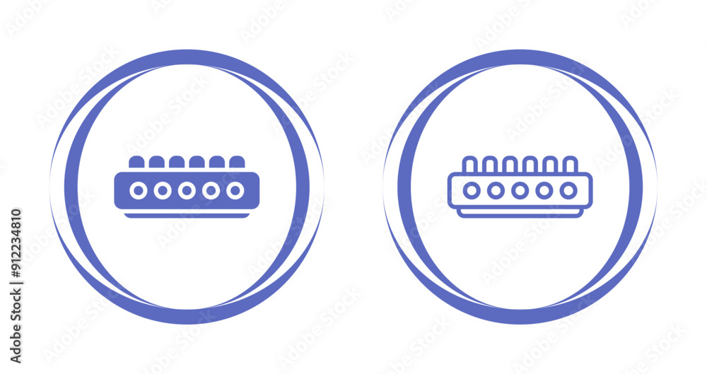 Cable Termination Block Vector Icon Cable Termination Block Vector Icon