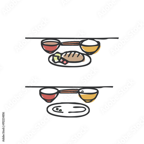 食事のイラスト