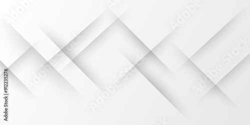 Abstract background with lines White background with diamond and triangle shapes layered in modern abstract pattern design Space design concept Suit for business, corporate, institution presentation.
