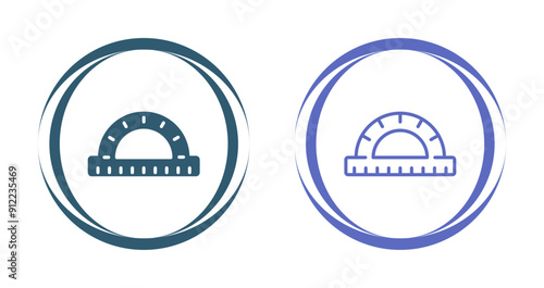 Protractor Vector Icon