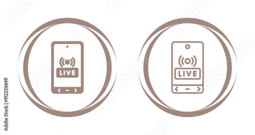 Live Streaming Vector Icon