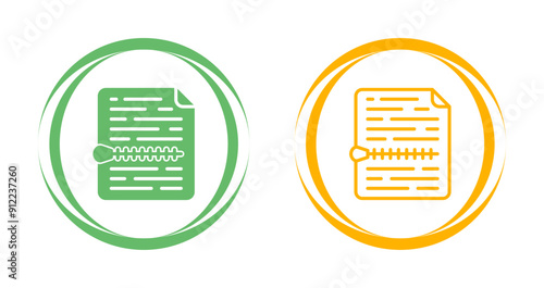 Zip File Vector Icon