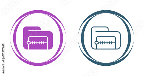 Zip File Vector Icon