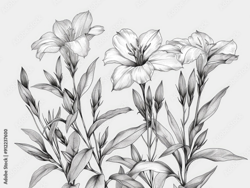 Elegant Botanical Line Art Posters with Modern Minimalist Floral and Delicate Foliage Designs Elegant Botanical Line Art Posters with Modern Minimalist Floral and Delicate Foliage Designs
