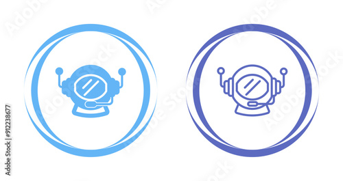 Astronaut Helmet Vector Icon
