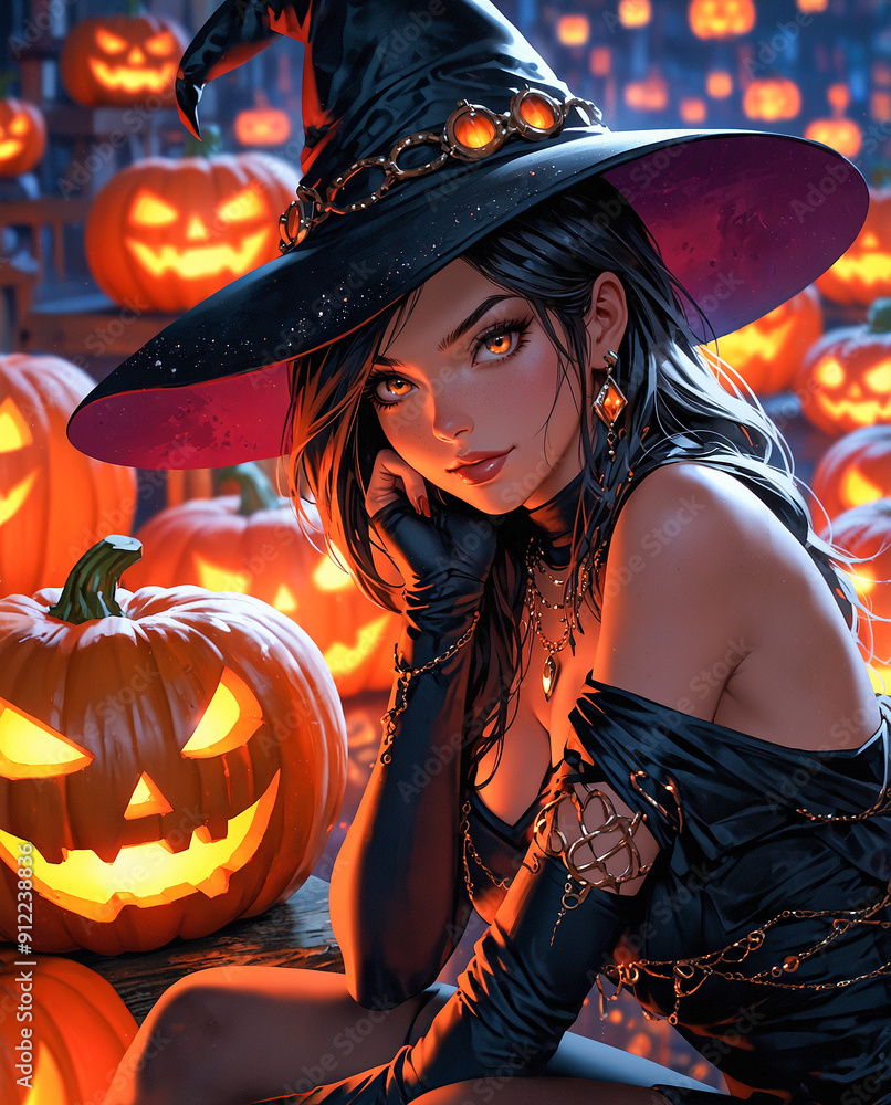 Enchanting Witchcraft, Glowing Pumpkins Enchanting Witchcraft, Glowing Pumpkins