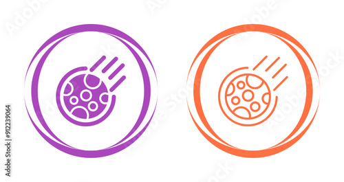 Meteor Vector Icon