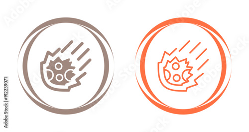 Meteor Vector Icon