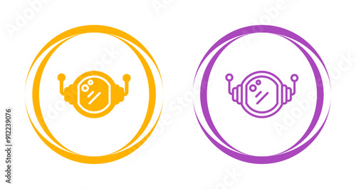 Astronaut Helmet Vector Icon