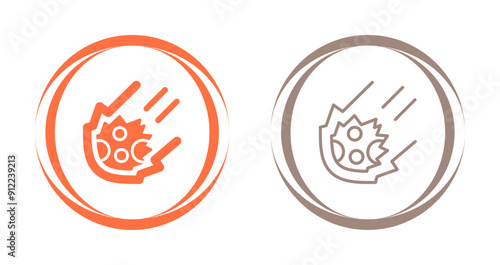 Meteor Vector Icon