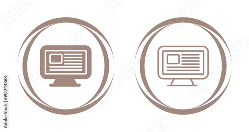 Computer Vector Icon