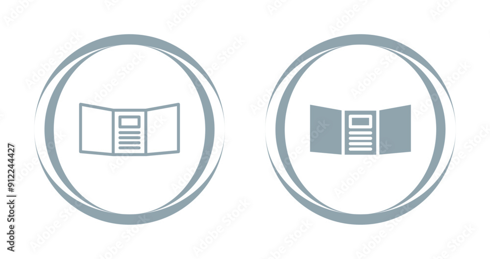 Triptych Vector Icon