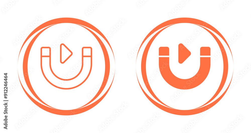 Magnet Vector Icon Magnet Vector Icon
