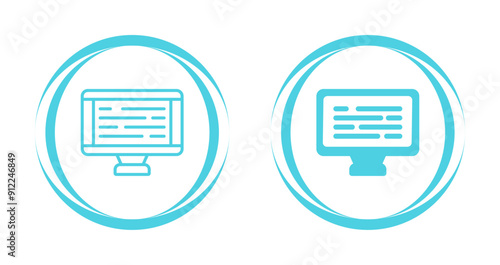Desktop Computer Vector Icon