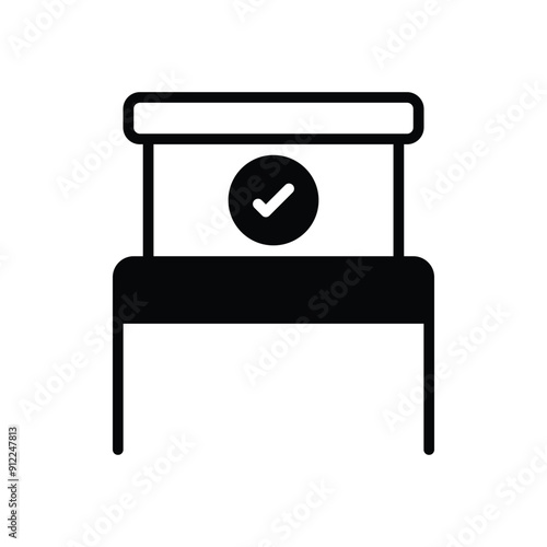 Voting Booth vector icon