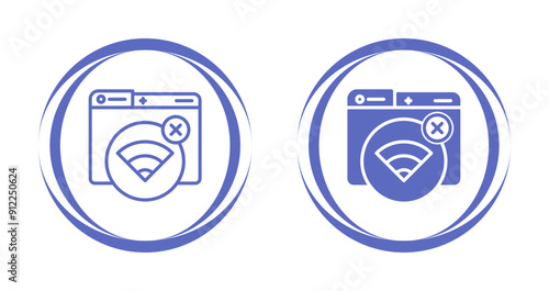Connection Error Vector Icon
