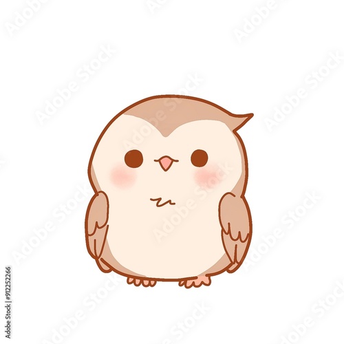 a cute brown owl 