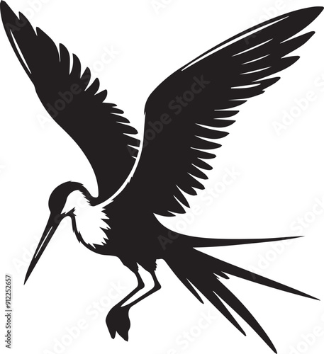 Frigatebird vector silhouette illustration
