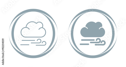 Windy Vector Icon
