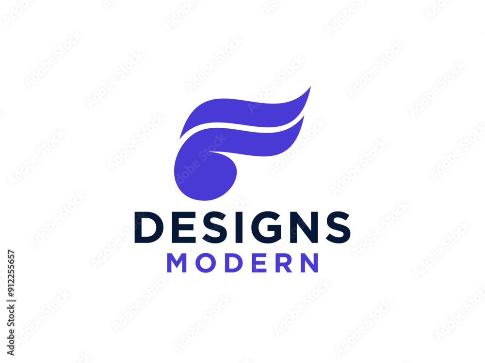 Abstract Initial Letter F Logo. Elegant Shape with Line Combination isolated on White Background. Usable for Business and Branding Logo. Abstract Initial Letter F Logo. Elegant Shape with Line Combination isolated on White Background. Usable for Business and Branding Logo.