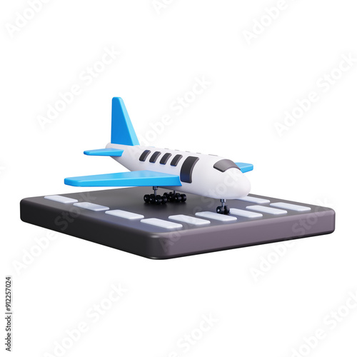 runway 3d render icons