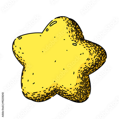 astronomy star hand drawn. sun light, brightness space, galaxy universe astronomy star vector sketch. isolated color illustration