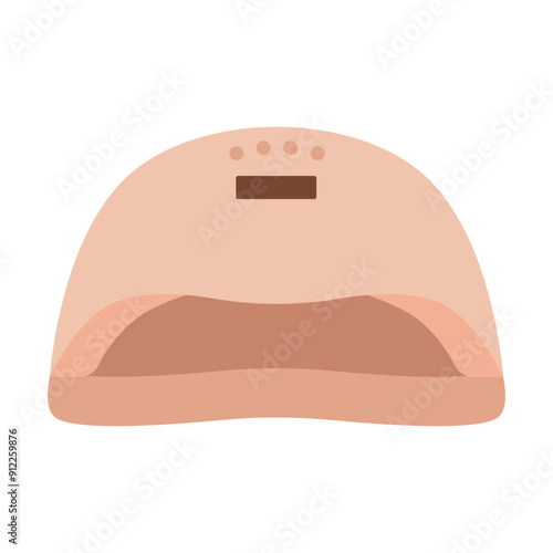 Nail dryer, manicure lamp. Professional manicure tool. Isolated vector illustration in clip art style