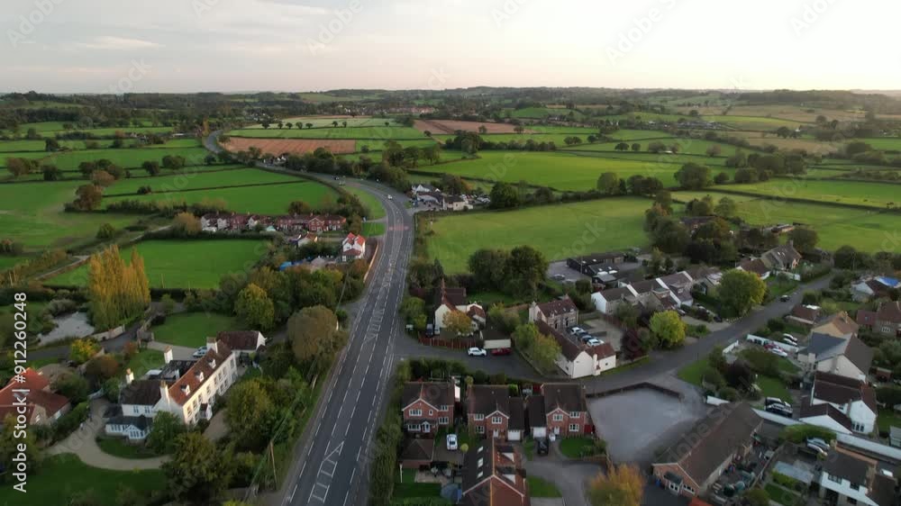 Aerial video over Stone United Kingdom Aerial video over Stone United Kingdom