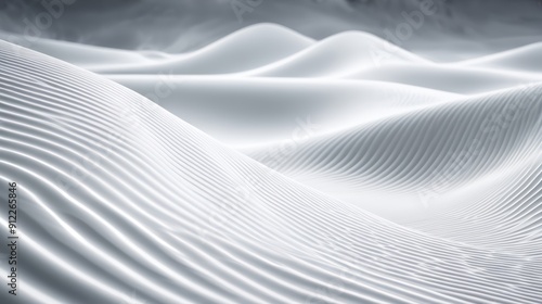 White Sand Dune Amid Desert