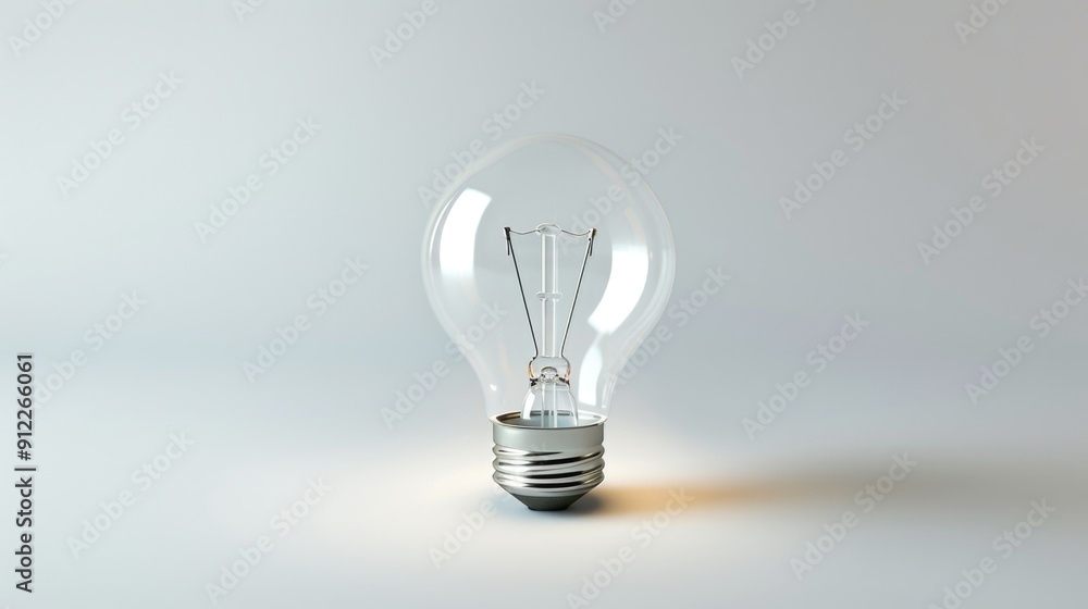 A single light bulb sits on a wooden table A single light bulb sits on a wooden table