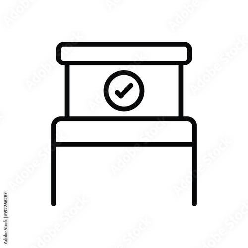 Voting Booth vector icon