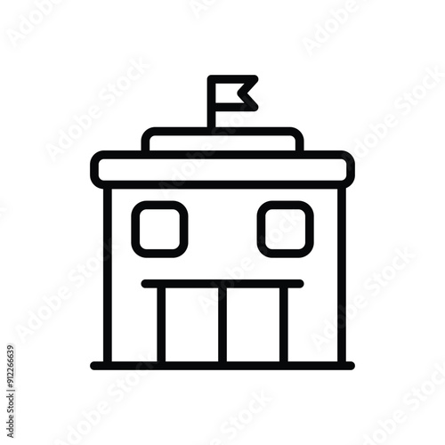 Polling Station vector icon